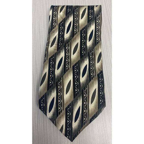 L’Homme Men's 100% Silk Multicolor Tie Good Condition - Picture 1 of 1